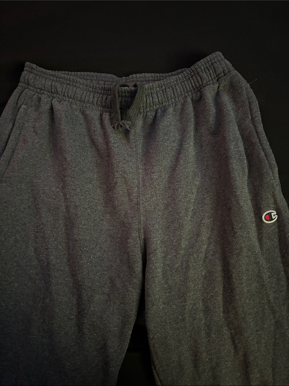Champion Dark Gray Drawstring Fleece Pants